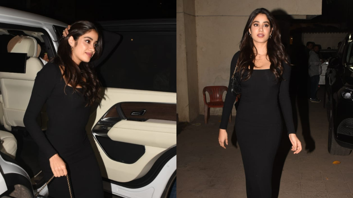 Janhvi Kapoor Is A Slayer In A Black Bodycon Dress And These Pics Are Proof